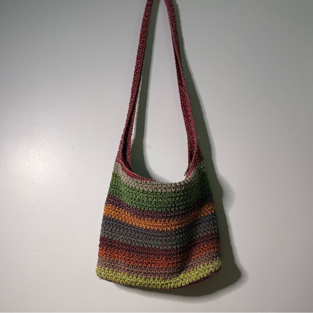 The Sak Multi-Stripped Crochet hobo bag